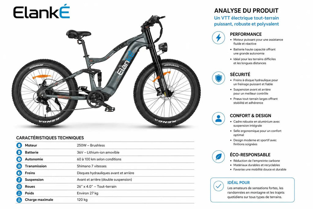 ELANKÉ X-ROGUE | Rugged All-Terrain Electric Bike - Elanké